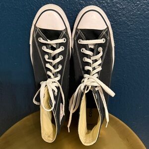 Classic Black and White High-Top Converse